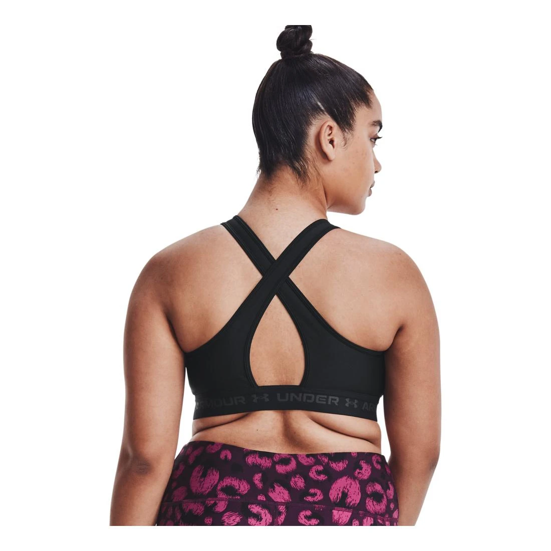 Under Armour Crossback Mid Bra Femme Noir 4 Under Armour Crossback Mid Bra Femme Noir – Image 2