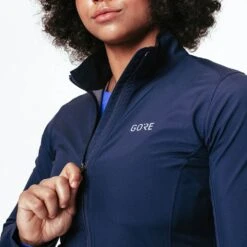 Gore Wear R3 Partial Gore-Tex Infinium Jacket Femme Bleu Marine -Sportswear Magasin main 100625 AU00 6 zojv 57459 1760