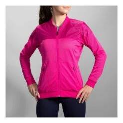 Brooks Running Run-Thru Jacket Femme Rose -Sportswear Magasin main 148837 103978 3 b8ef