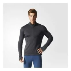 Adidas Climaheat Zip Tee Homme Noir -Sportswear Magasin main 171438 116003 3 cf12