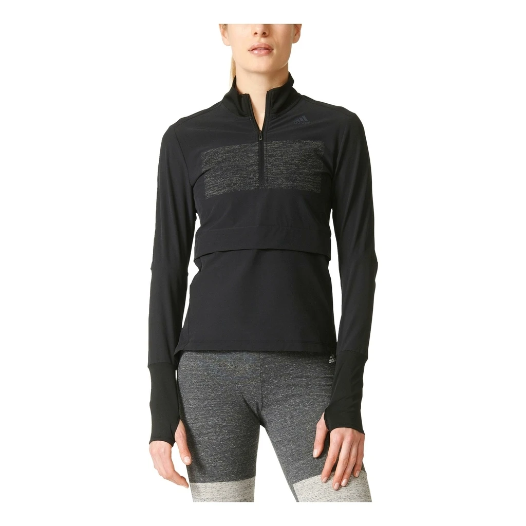 Adidas Supernova Storm 1/2 Zip Homme Noir 5 Adidas Supernova Storm 1/2 Zip Homme Noir – Image 3