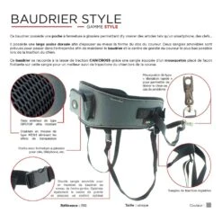 I-Dog Baudrier Canicross Style Gris -Sportswear Magasin main 199782 3 e93b