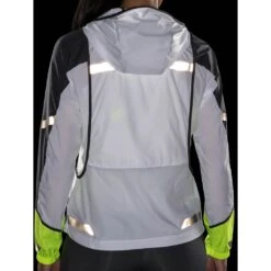 Brooks Running Run Visible Convertible Jacket Femme Blanc -Sportswear Magasin main 221560 134 d7 run visible convertible jacket womens running jacket e05f