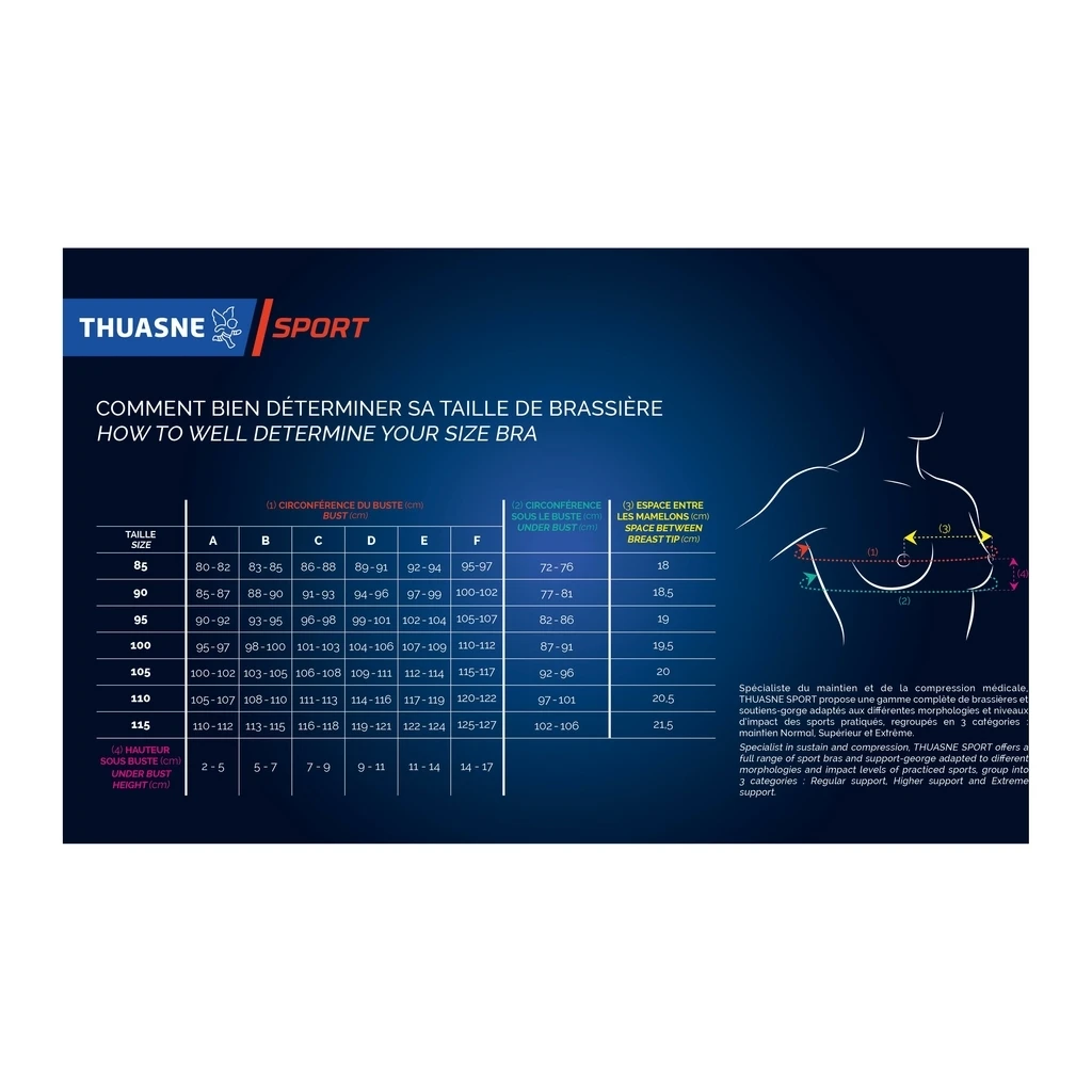 Thuasne Brassière Top Strap Original Femme Blanc 8 Thuasne Brassière Top Strap Original Femme Blanc – Image 6