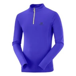 Salomon Explore Seamless Half Zip Homme Bleu