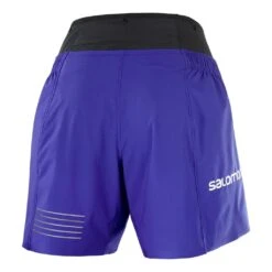 S-Lab Sense Short Femme Bleu -Sportswear Magasin main 299387 189432 3 4227