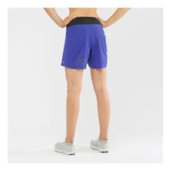 S-Lab Sense Short Femme Bleu -Sportswear Magasin main 299387 189433 4 b371