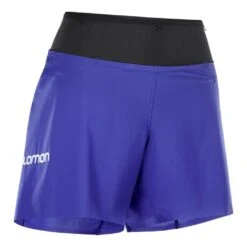 S-Lab Sense Short Femme Bleu -Sportswear Magasin main 299387 189434 5 0372