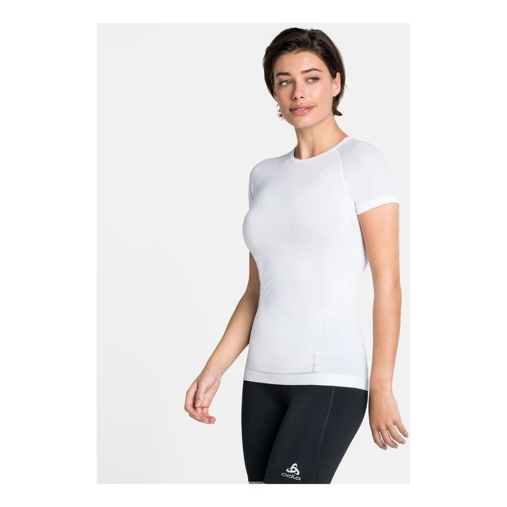 Odlo Performance X-Light Base Layer Top Crew Neck Short Sleeve Femme Blanc 5 Odlo Performance X-Light Base Layer Top Crew Neck Short Sleeve Femme Blanc – Image 3