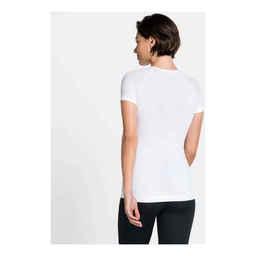 Odlo Performance X-Light Base Layer Top Crew Neck Short Sleeve Femme Blanc 8 Odlo Performance X-Light Base Layer Top Crew Neck Short Sleeve Femme Blanc – Image 6