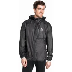 Odlo Veste Zeroweight Dual Dry Waterproof Homme Noir 10 Odlo Veste Zeroweight Dual Dry Waterproof Homme Noir -Sportswear Magasin main 313022 15000 Model Front Crop 1 44ad