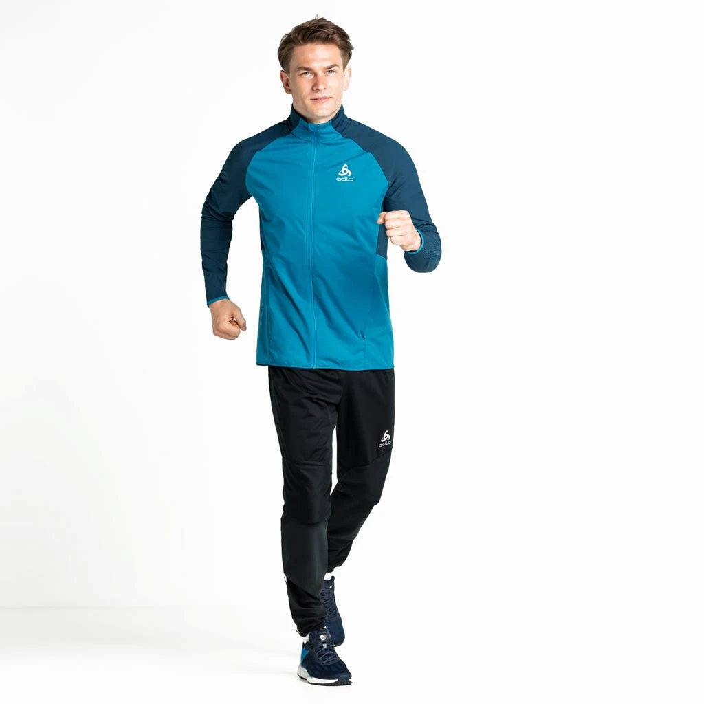 Odlo Zeroweight Warm Hybrid Jacket Homme Bleu 7 Odlo Zeroweight Warm Hybrid Jacket Homme Bleu – Image 5