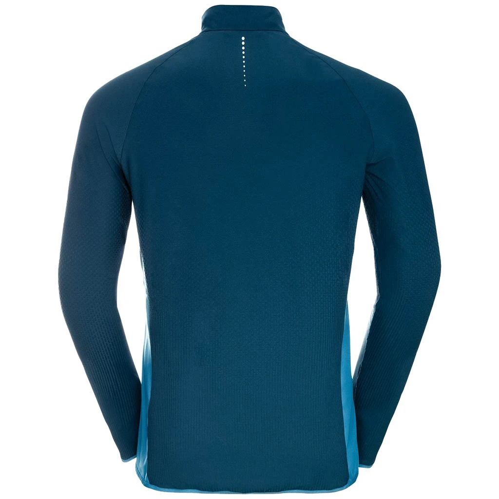 Odlo Zeroweight Warm Hybrid Jacket Homme Bleu 4 Odlo Zeroweight Warm Hybrid Jacket Homme Bleu – Image 2