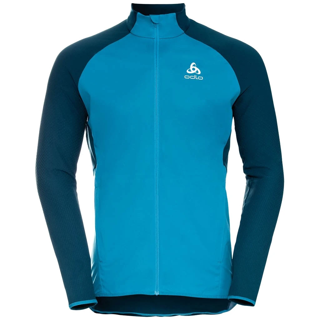 Odlo Zeroweight Warm Hybrid Jacket Homme Bleu 3 Odlo Zeroweight Warm Hybrid Jacket Homme Bleu
