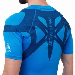 Odlo T-Shirt Short Sleeve Crew Neck Active Spine Homme -Sportswear Magasin main 313272 20865 Model Detail Crop 1 1f24