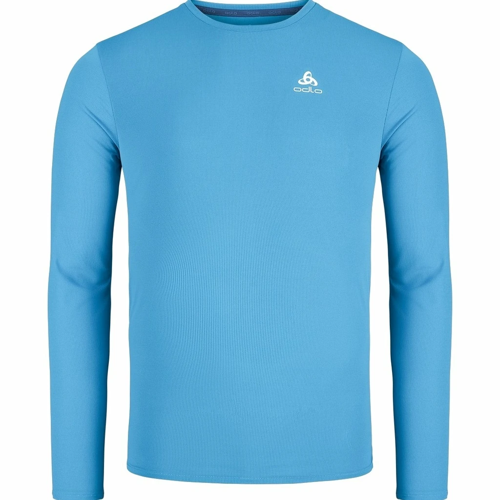 Odlo T-Shirt Manches Longues Zeroweight Chill-Tech Homme Bleu Ciel 3 Odlo T-Shirt Manches Longues Zeroweight Chill-Tech Homme Bleu Ciel