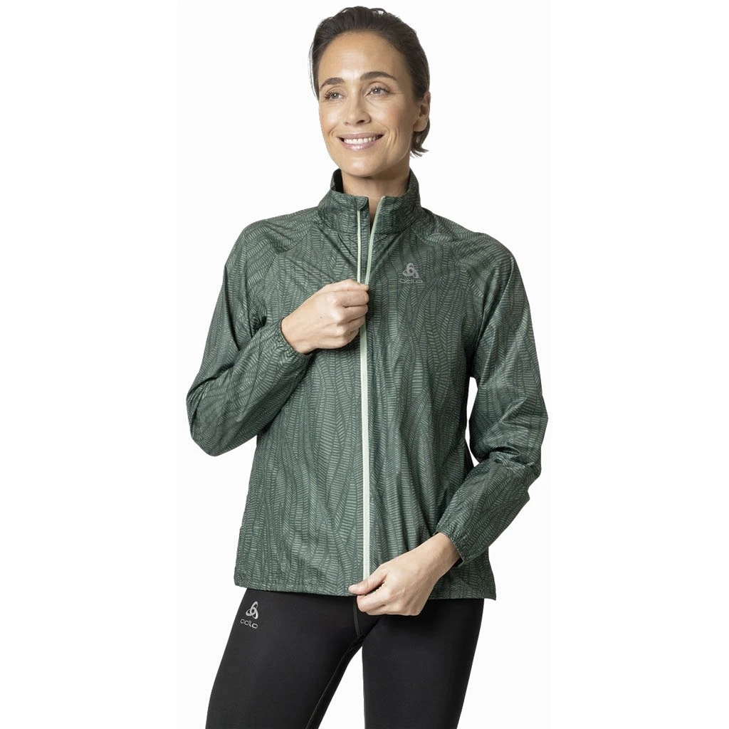 Odlo Veste Zeroweight Print Femme Vert 4 Odlo Veste Zeroweight Print Femme Vert – Image 2