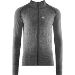 Compressport Seamless Zip Sweatshirt Homme Gris