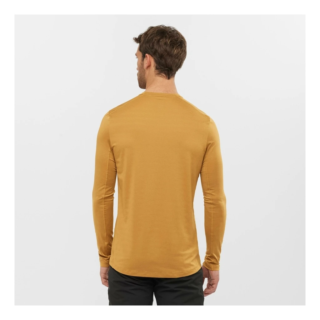 Salomon XA Long Sleeve T-Shirt Homme Jaune Moutarde 5 Salomon XA Long Sleeve T-Shirt Homme Jaune Moutarde – Image 3