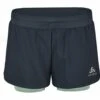 Odlo Short 2 En 1 Zeroweight 3 Inch Femme Noir -Sportswear Magasin main 322561 60281 Torso Front 2 630d