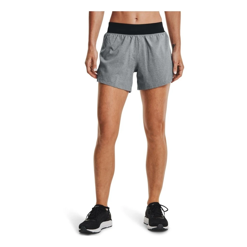 Under Armour Launch SW 5 Inches Short Femme Gris Clair 3 Under Armour Launch SW 5 Inches Short Femme Gris Clair
