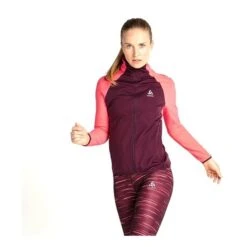 Odlo Zeroweight Warm Hybrid Jacket Femme Rose -Sportswear Magasin main 322659 206731 3 9c80