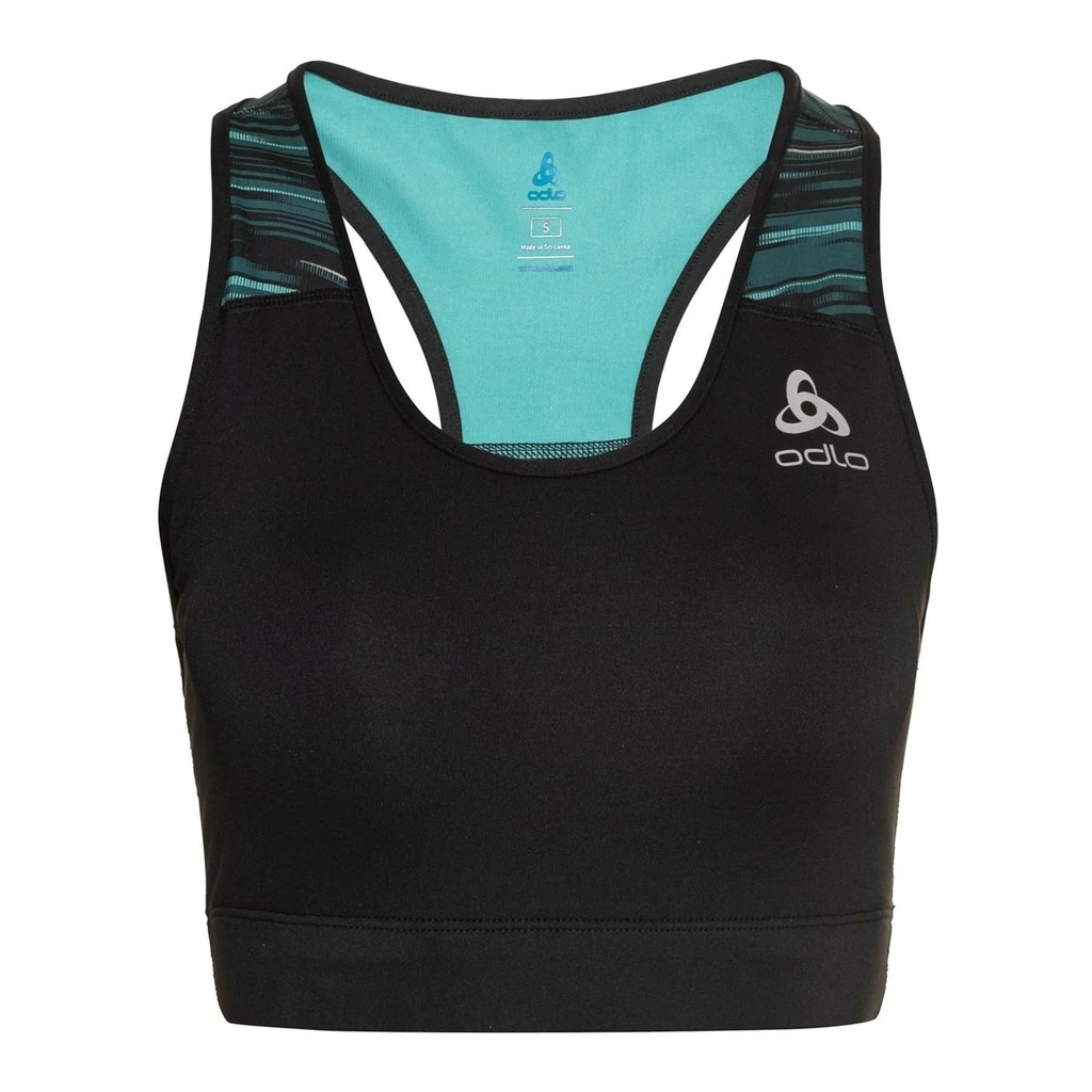 Odlo Essential Print Bralette Femme Noir 3 Odlo Essential Print Bralette Femme Noir