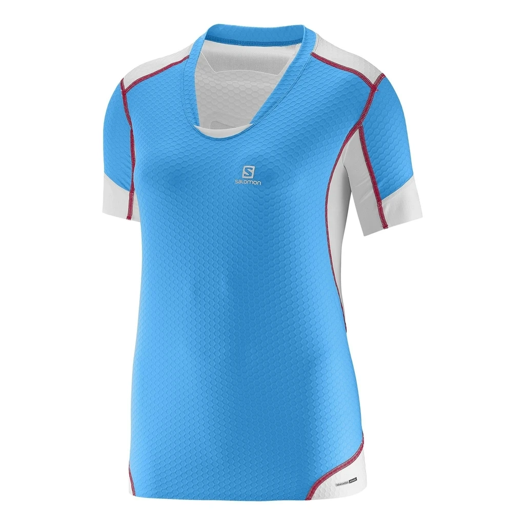 Salomon Maillot Exo Pro Femme Bleu 3 Salomon Maillot Exo Pro Femme Bleu