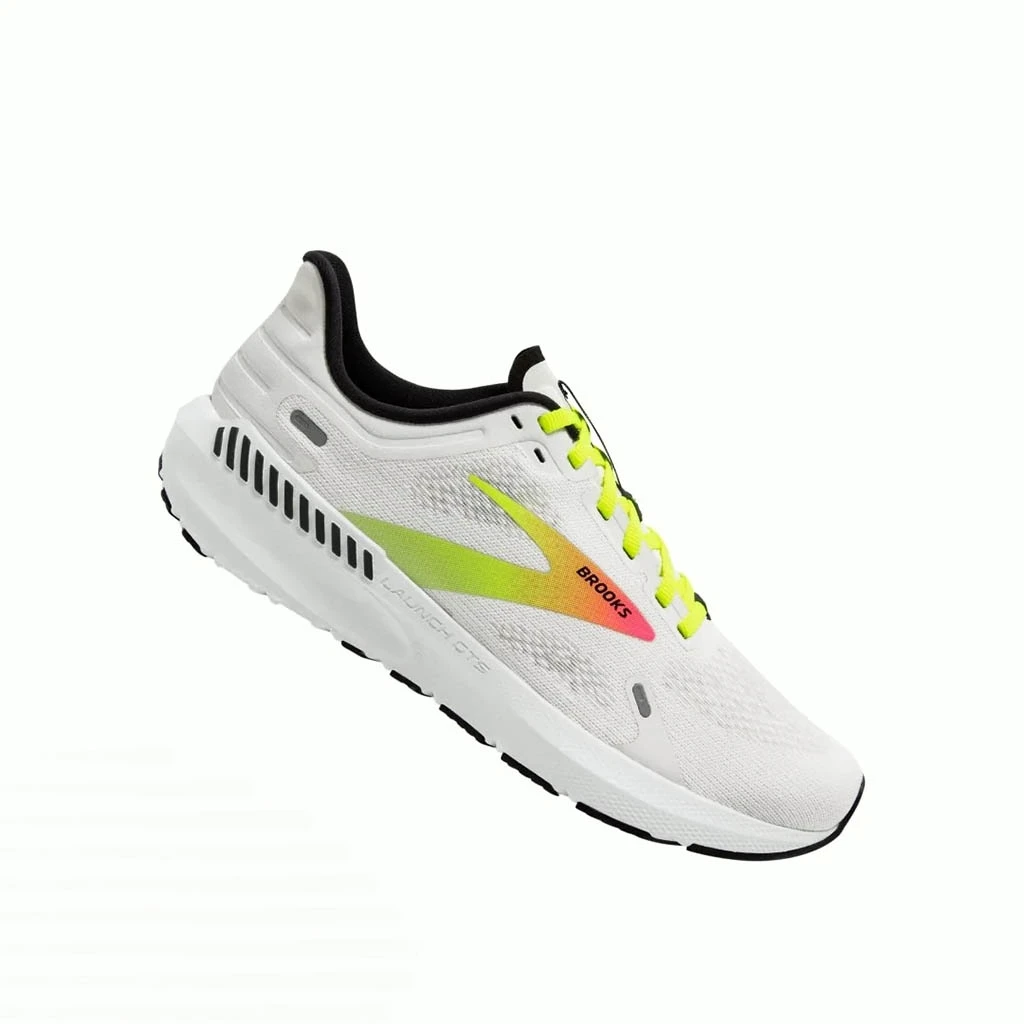 Brooks Running Launch GTS 9 Femme Blanc 4 Brooks Running Launch GTS 9 Femme Blanc – Image 2
