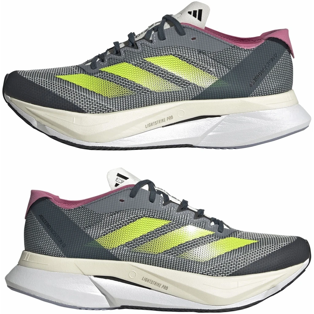 Adidas Adizero Boston 12 Femme Gris 5 Adidas Adizero Boston 12 Femme Gris – Image 3