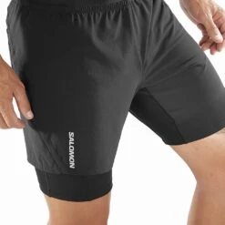 Salomon Cross Twinskin Homme -Sportswear Magasin main LC1868600 4 MOD crosstwshorts black twinskin m 404f