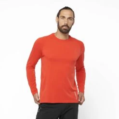 Salomon Sense Long Sleeve Tee Homme Rouge 13 Salomon Sense Long Sleeve Tee Homme Rouge -Sportswear Magasin main LC1878200 0 MOD senselstee fieryred run m.png.high res 3c97