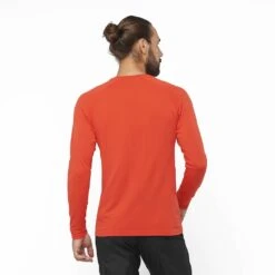 Salomon Sense Long Sleeve Tee Homme Rouge 14 Salomon Sense Long Sleeve Tee Homme Rouge -Sportswear Magasin main LC1878200 1 MOD senselstee fieryred run m.png.high res 6d9a