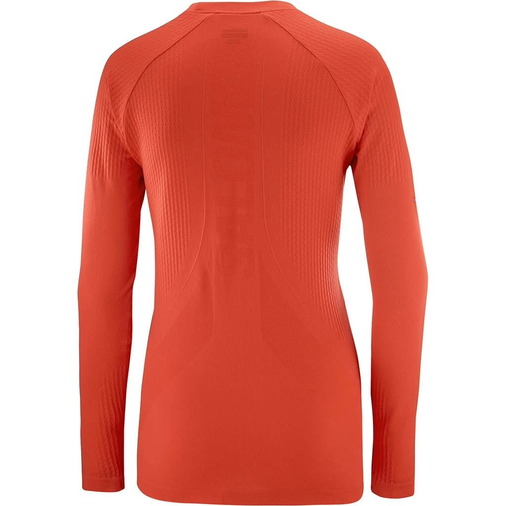 Salomon Sense Long Sleeve Tee Femme Rouge 4 Salomon Sense Long Sleeve Tee Femme Rouge – Image 2