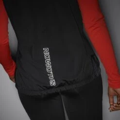 Salomon Light Shell Vest Femme -Sportswear Magasin main LC1894700 7 MOD lightshellvest deepblackwhite reflectiflogo w 2e48