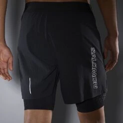 Salomon Exo Motion Twinskin Short Homme 15 Salomon Exo Motion Twinskin Short Homme -Sportswear Magasin main LC1956800 5 MOD exomotiontwshort deepblack reflectivedetails m 2f1b