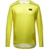 Gore Wear Contest Long Sleeve T-Shirt Homme Jaune -Sportswear Magasin main Long sleeve yellow gore ware 3 5f1c