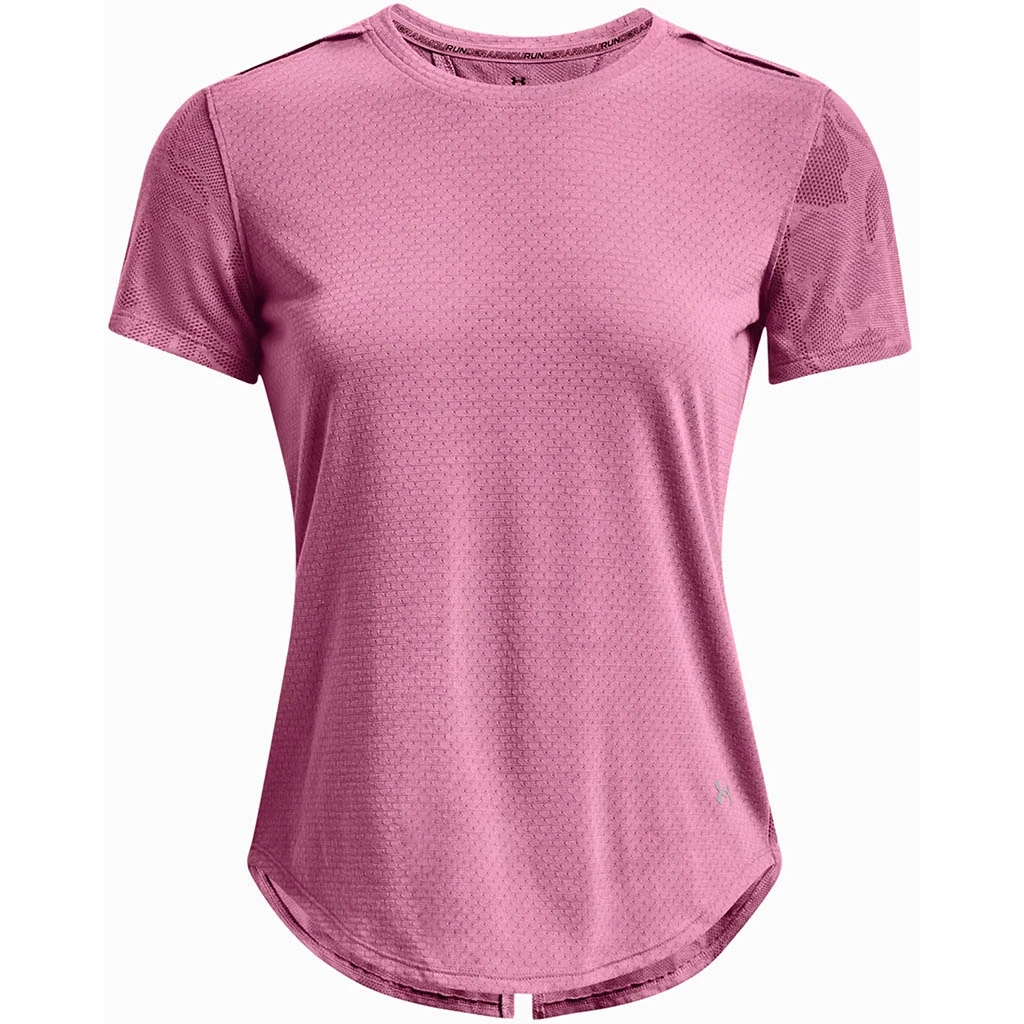 Under Armour Streaker Snowcloud Short Sleeve Femme Rose 3 Under Armour Streaker Snowcloud Short Sleeve Femme Rose