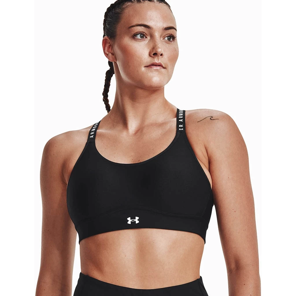 Under Armour Infinity Mid Covered Femme Noir 5 Under Armour Infinity Mid Covered Femme Noir – Image 3