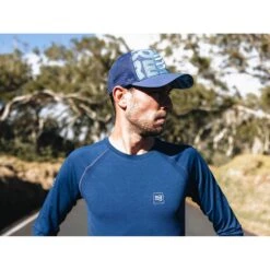 Compressport Training Tshirt Long Sleeve Homme Bleu -Sportswear Magasin main training tshirt ls dark blue 1 1 f86a